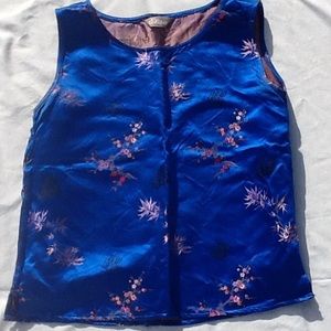 Silk brocade tank top, vintage